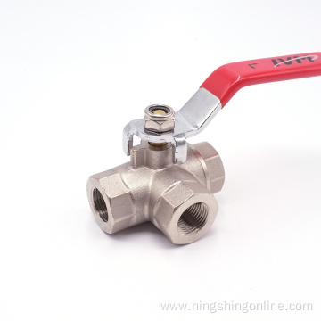 Brass 3 way ball valve